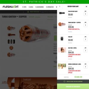 St. Patrick´s Day - Discount on Fleshlight.com